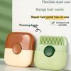 2-in-1 Dual-Sided Hair Trimmer Comb Adjustable Length Portable Clipper for Bangs Split Ends Detangling, Ergonomic Styling Tool