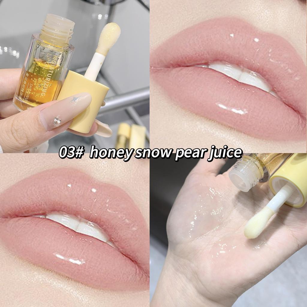 SHAQINUO Soft Lip Essence Oil Erfrischende, feuchtigkeitsspendende, nicht klebrige Lippenbasis, Lippenstift, Lippenhonig