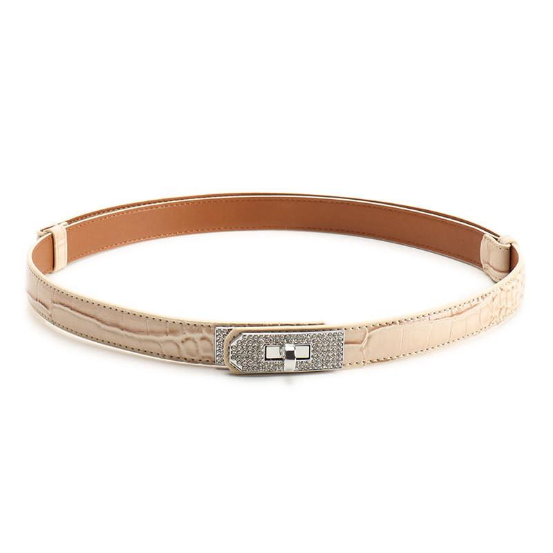 Belt Alloy Lock For Women With Water Drilling Design Suitable Office Gift Wear