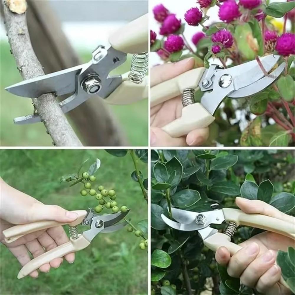 Stainless Steel Gardening Pruning Shears Precision Cutting Labor-Saving Grafting Pruner Shear Branch Shears
