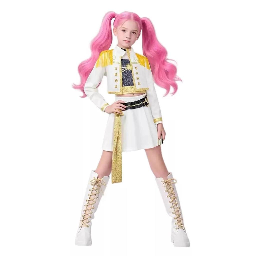 Multicolor K-Pop Idol Costume for Kids, Pop Singer Outfit, 5-6 Years