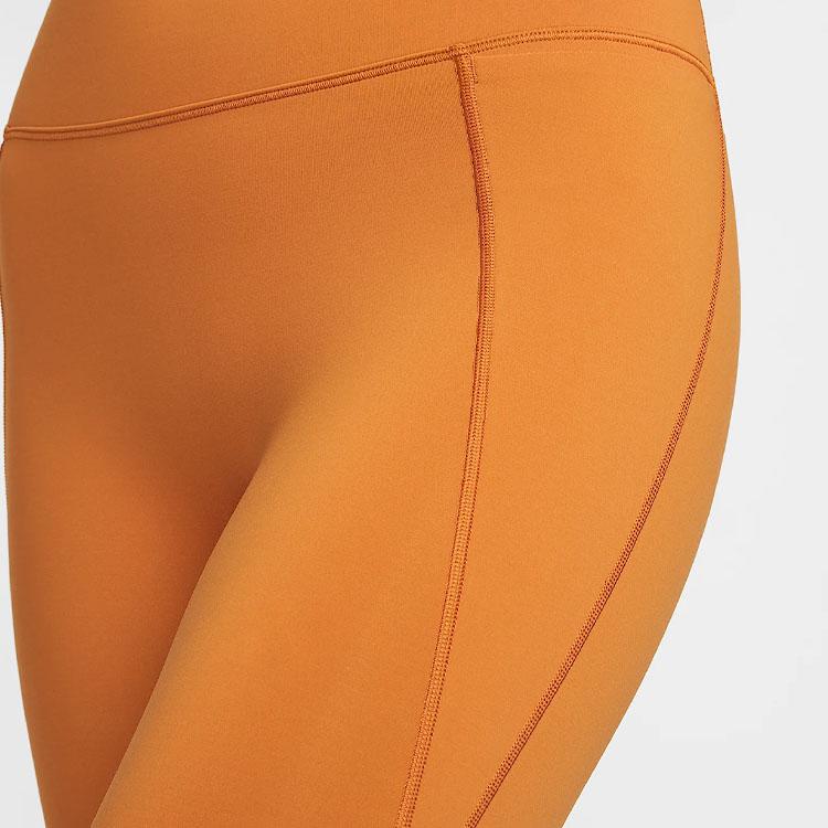 Nike Solid Logo High-Waisted Butt-Lifting Leggings Women Leggings Orange HQ6814-815