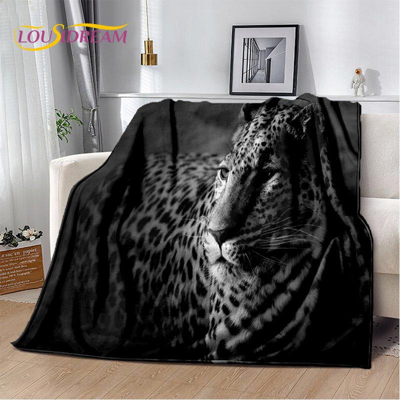 3D Animal Leopard Cheetah Cartoon Beast Soft Plush Blanket,Flannel Blanket Throw Blanket for Living Room Bedroom Bed Sofa Picnic