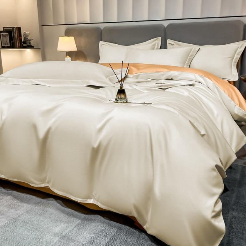 Czteroczęściowy zestaw z długimi odcinkami bawełny klasy A dla matek i dzieci Xinjiang z czystej bawełny kombinowana poszwa na kołdrę prześcieradło lekka luksusowa pościel