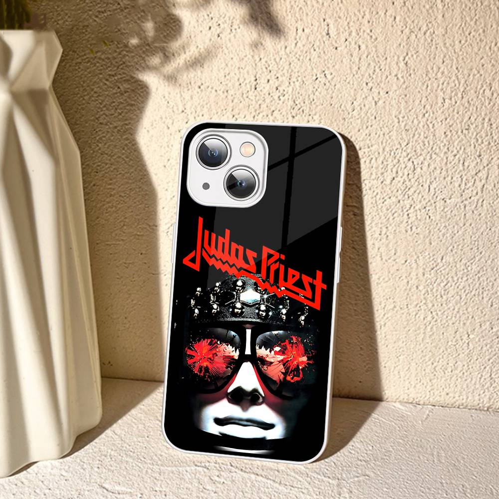 Band J-Judas P-Priest Gehärtetes Glas Für Iphone 14 13 12 11 Pro Mini XS MAX 14Plus X XS XR Hüllen