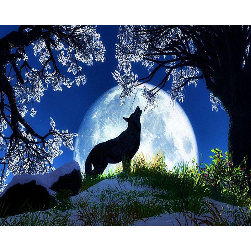 

Полный дрель Алмазная картина Волк Вышивка крестом 5D Алмазная вышивка Мозаика с изображением животных Полный круглый художественный горный хрусталь Хо Full Round 20x30CM