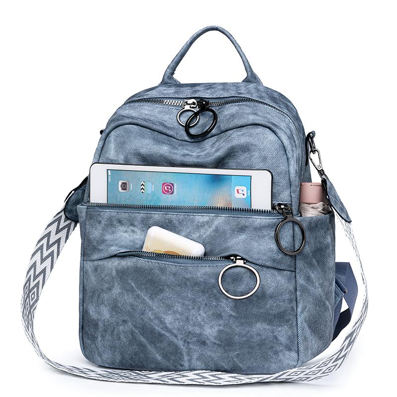 Women's Backpack Water-repellent Nylon Lightweight Shoulder Bag Travel Bag