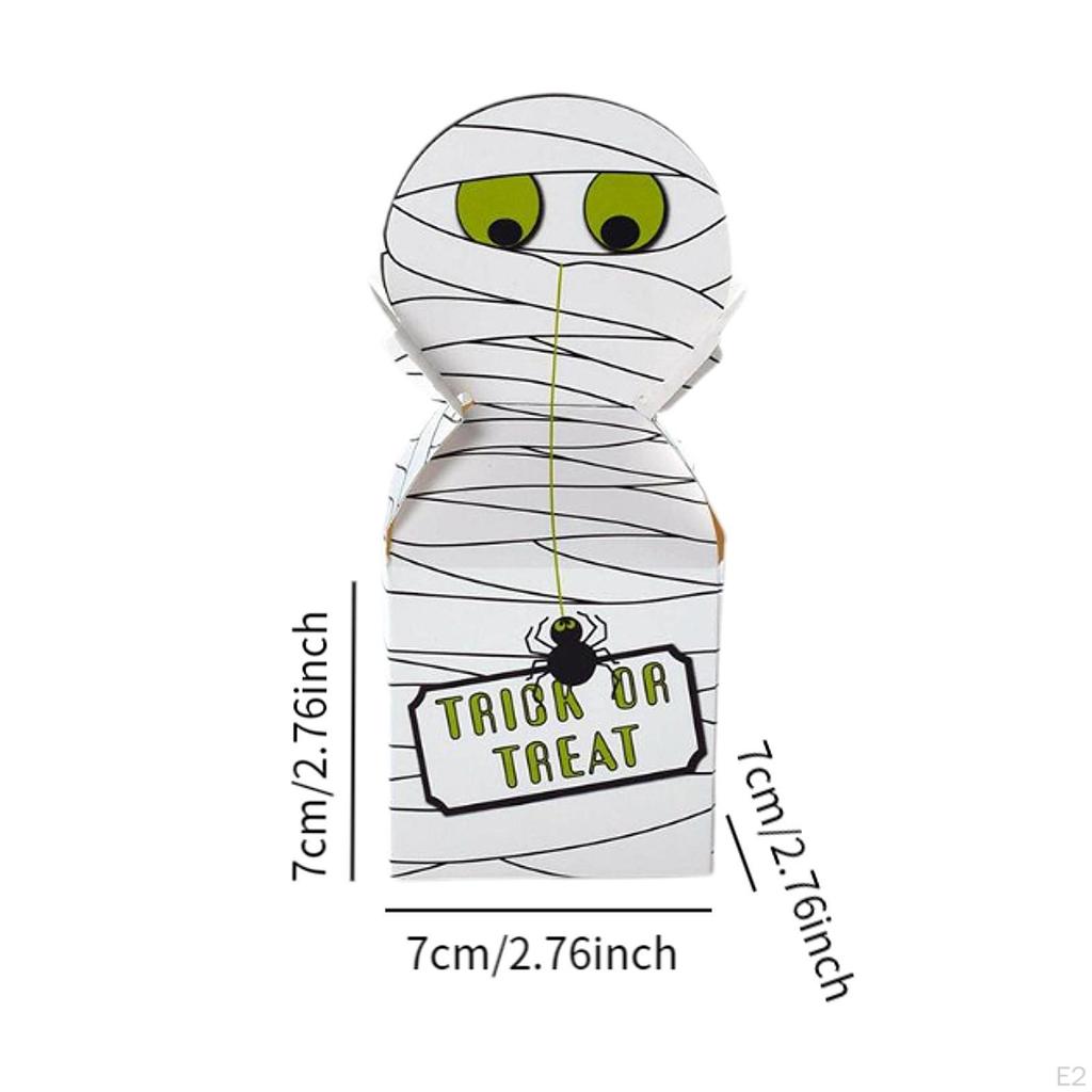 10 Pack Halloween Cardboard Treat Boxes Trick or Candy Cookies Goodie for