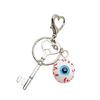 Stylish Beaded Eye Keychain Multifuntional Jewelry Fashion Bag Accessory Portable Key Holder Haloween Theme Key Ornament
