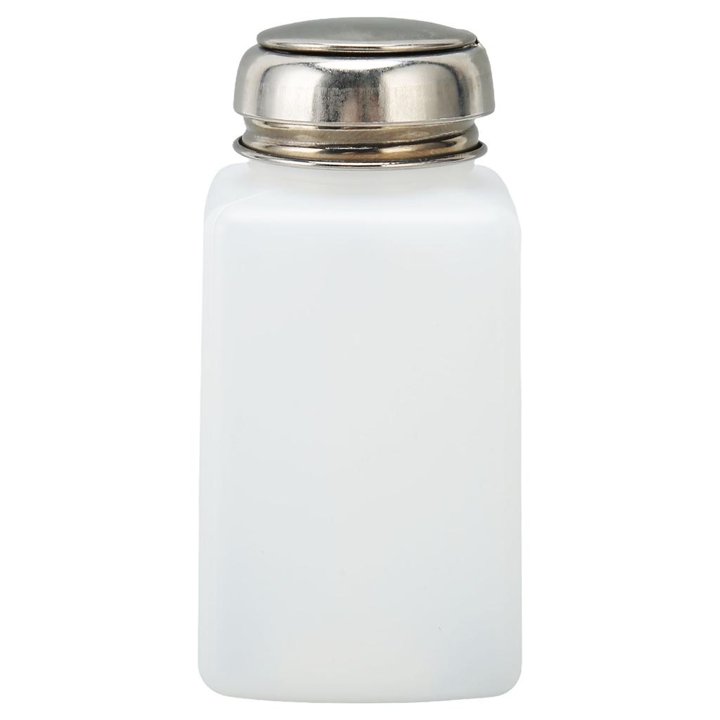 Tryck Ner Tom Pumpdispenser Låsbar Vätskepumpflaska för Nagellack Sminkborttagare 200 ml