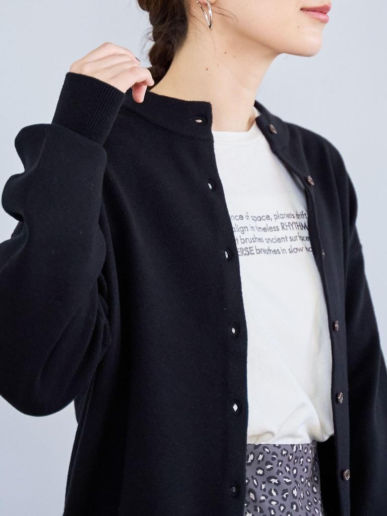 Cohen Mochi Mochi Mock Neck Knit Cardigan 76376000003 1150 LT.GRAY(11) M