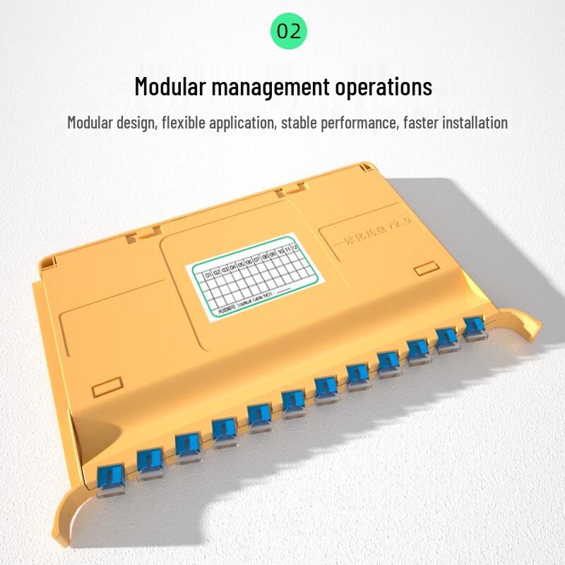 BOSENDE 12-Port Fiber Optic Splice Tray
