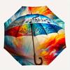 Umbrella, Music-themed, Eight-ribbed, Self-folding Umbrella Is Suitable for Everyday Outdoor Use0813173