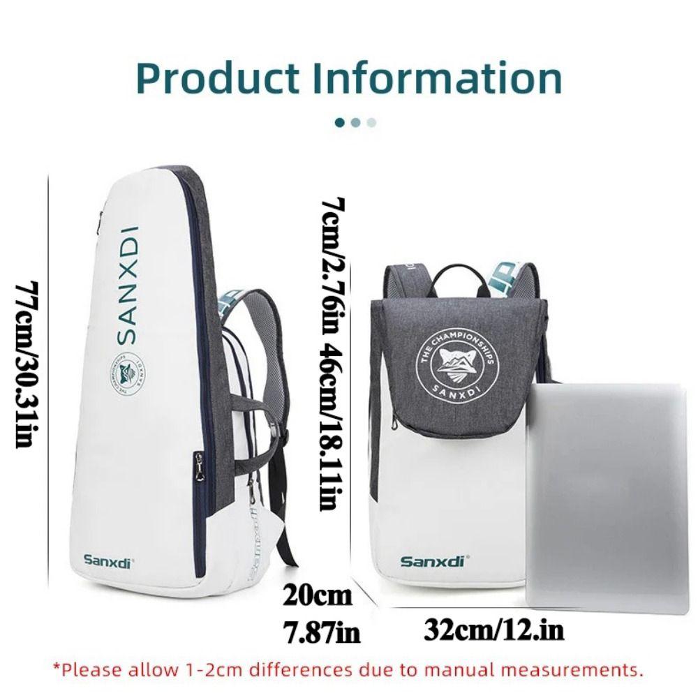 creative Tennis Paddle Backpack Foldable Sports Bags Racket Storage Tennis Bag  Squash