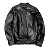 New Mens Genuine Leather Jacket Slim Fit Short Style Sheepskin Coat Autumn Stand Collar Casual Outerwear