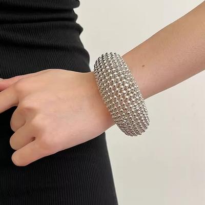 Wrist Jewelry Open Cuff Bracelet Punk Fashion Luxury Ring  Women/Men