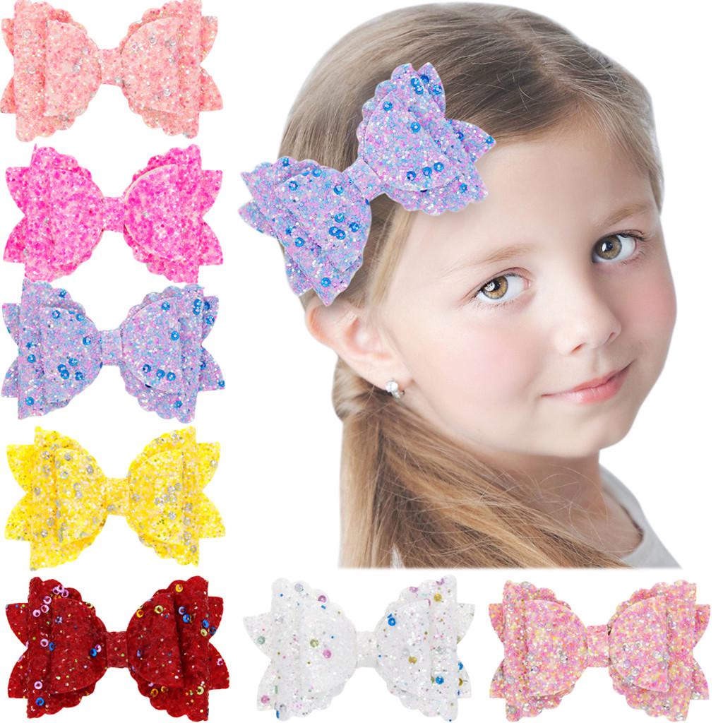 

(Проектор)Детские девочки блестки Bow Hairpin Barrettes Аксессуары