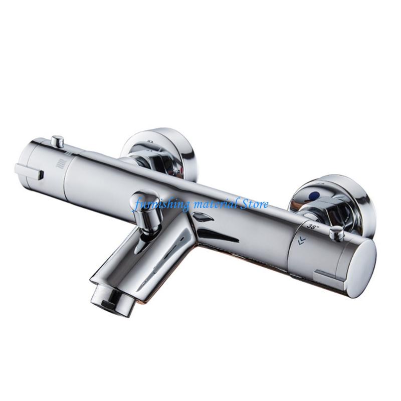Y5GD Wall Mounted Thermostatic Faucet Mixing Valves Bathroom Thermostatic Shower Valves Trim Bathroom Accessory for Home Hote