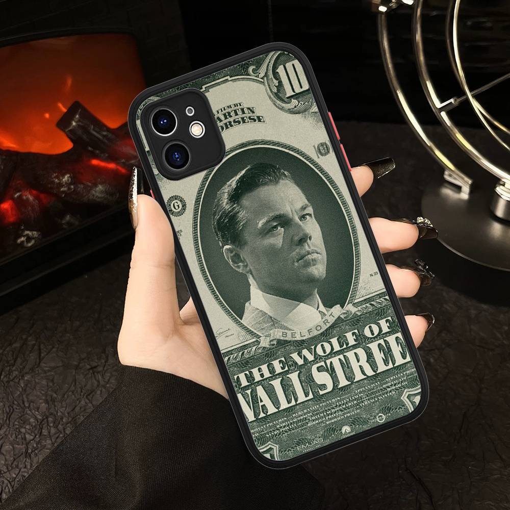 Classic Movie W-Wolf Of W-Wall S-Street Matte Translucent Phone Case For Iphone 16 ProMax 15 14 13 12 11 X XS PRO Plus