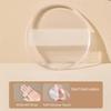 Soft Silicone Gel Powder Puff Transparent Non-Absorbing Silicone Makeup Sponge Smooth Reusable Clear Cosmetic Sponge