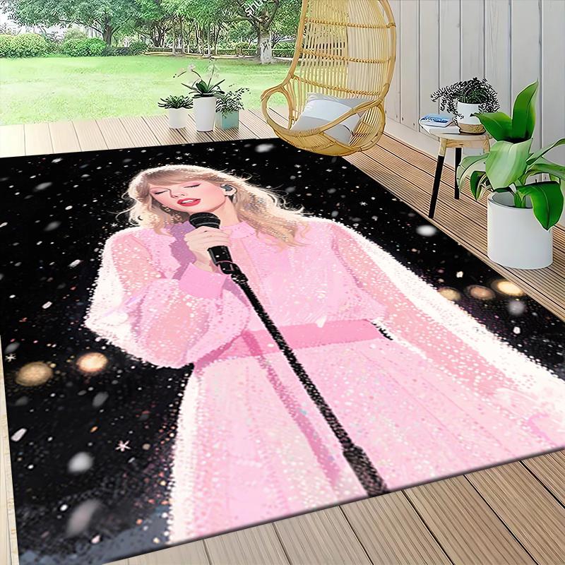 1Pc Winter Performance Pink Carpet Rug Customizable Soft Washable Antislip Home Living Room Sofa Mats Personalized Rug 0917182