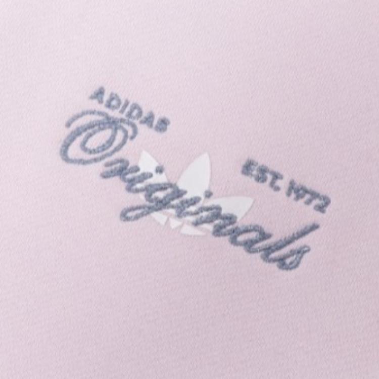 adidas Felpa con logo Trefoil a tinta unita girocollo da uomo Rosa IM1205