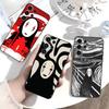 Cartoon B-Kaonashi-ES Phone Case For Samsung S26,S25,S24,S23,S22,S21,S20,Plus,Fe,Lite,Others Black Cover