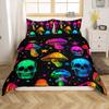 Erosebridal Tree of Life Comforter Cover Sun and Moon Bedding Sets, Gothic Bohemian Duvet Cover Twin 2Pcs Trippy Galaxy Stars Bedding with 1