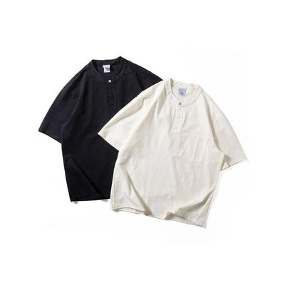 Short-Sleeved T-Shirt for Men, New Summer Style, Soft and Breathable Henley Shirt, American-Style Trendy Large Size Loose Fit Half-Sleeve