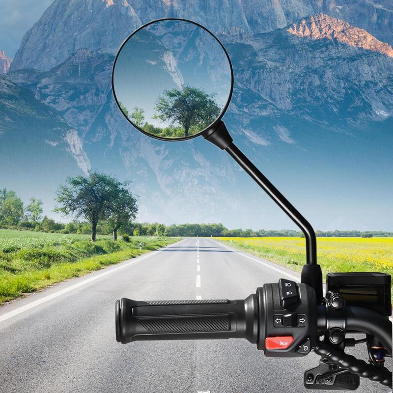 Motorcycle Handlebar Mirrors Dirt Bikes Mirrors Safety Rear View Mirrors With Adjustable Rotation Motorcycle Mirrors For Clear