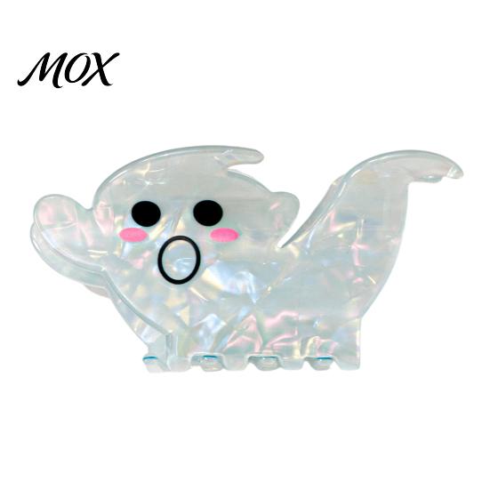 Medium Length Hair Clip Halloween Claw, Cute Ghost Gripper, Firm Grip with Shimmer for Long Hair, Comfortable Stylish Accessories Women Girls Gripper