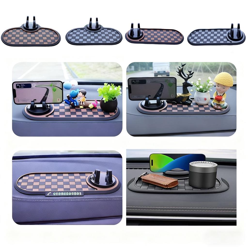 Multifunction Car - Mat Auto Phone Holder Car Dashboard Mat with Phone Holder In Car Auto Non- Car Mats for Phone ( )