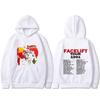 Felpa con cappuccio Alice in Chains Face Lift Tour 1991 Moda Rock Band Uomo Donna Casual Oversize Pullover Unisex Felpa Cotone Cappuccio