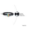 Vulkanstein Tigerauge Perlenarmband PB-017
