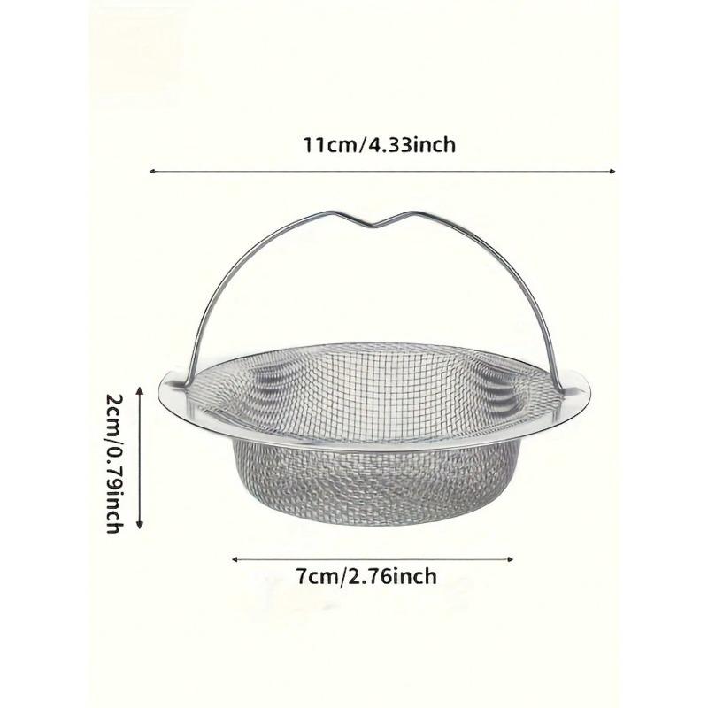 Universal Kitchen Sink Strainer Mesh Filter - Anti-Clog Drain Screen for Vegetable Washing Basin, Food Waste Debris Catcher