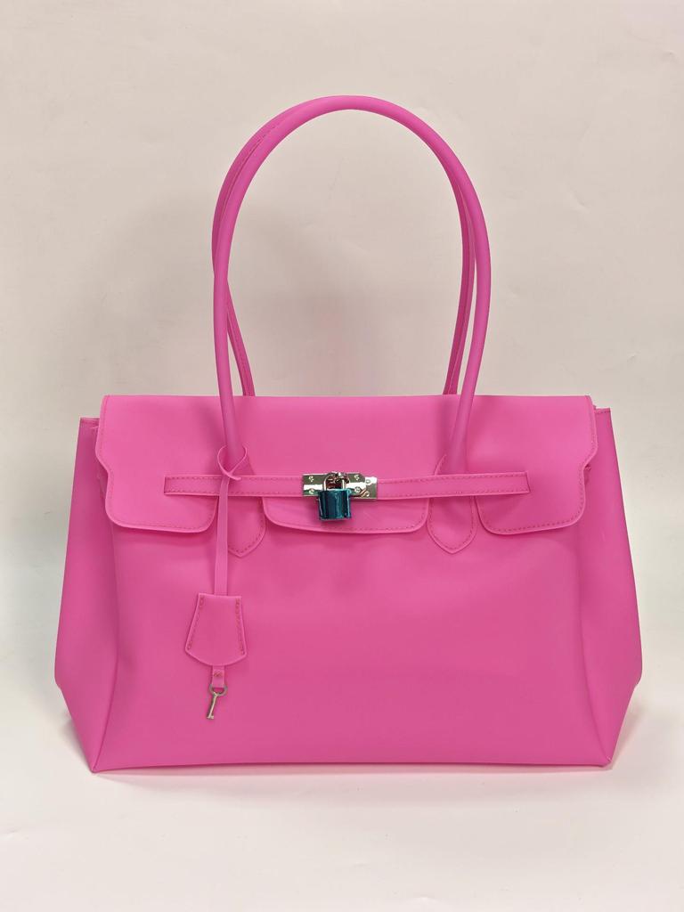 Cross-border Jelly Birkin Style Tote: Explosive Jelly Bag Single Shoulder Handbag