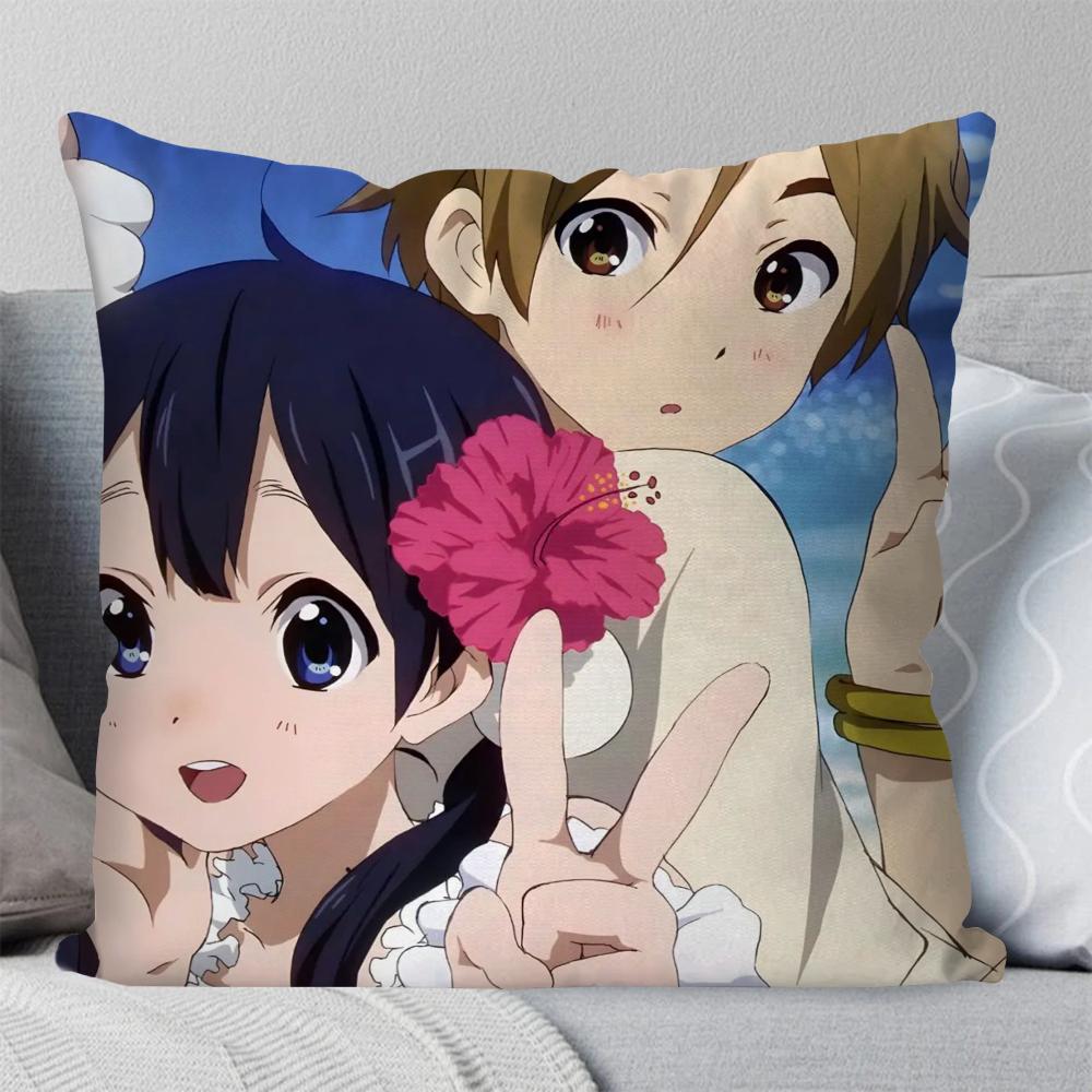 Animation Tamako Market Kissenbezug Quadratisches Kissen Schlafzimmer Sofa Freizeit Komfort Kissen Auto Wohnzimmer Heimdekoration 40X40