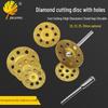 Gold Diamond Cutting & Grinding Disc with Eight Holes - Jade Tooth Saw Blade Polishing Tool