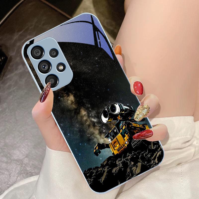 Red Moon Explorer For Samsung Galaxy S10 4G S20 11E 30 S21 22 S24 Fe Pro S23 S25 Ultra 5G S9 Tempered Glass Phone Case