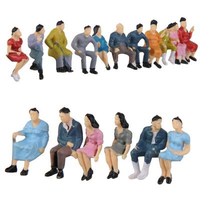 Random 1Pcs Painted Figures 1:87 Scale People Model Miniature Figures N Scale Painted Scenes Modelling People Different Poses