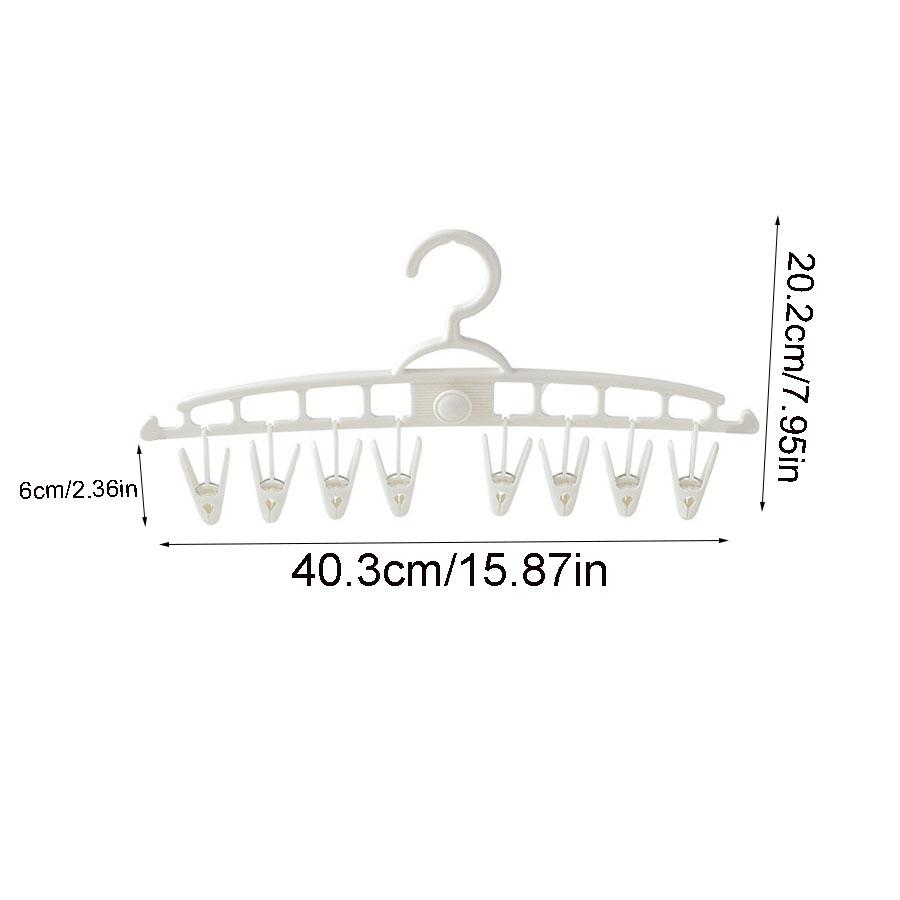 Home Windproof Socks Clip Drying Rack, Multifunctional Plastic Vest, Seamless Hanging, Wide Shoulder, Anti Slip Clothing Support