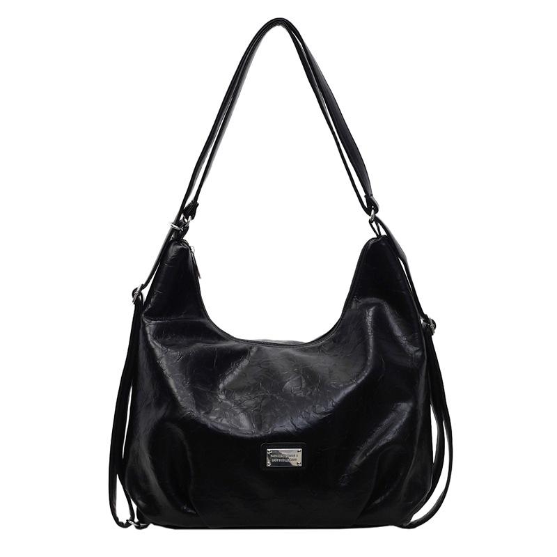 Casual Backpack Large-capacity Bag Stylish Crossbody Bag Fashionable Commuting Single-shoulder Tote Bag чёрный 2295₽