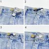 Creative Metal Button Extenders For Pants Jeans Belt Extender Sew-Free Adjustable Waist Nail-Free Fasteners Sewing Accessories