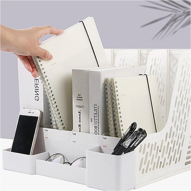 1 Stück Schreibtisch-Aktenorganizer mit 4 Fächern PP-Material Abnehmbar Platzsparend Bürobedarf Dokumentensortierung Aufbewahrungsbox