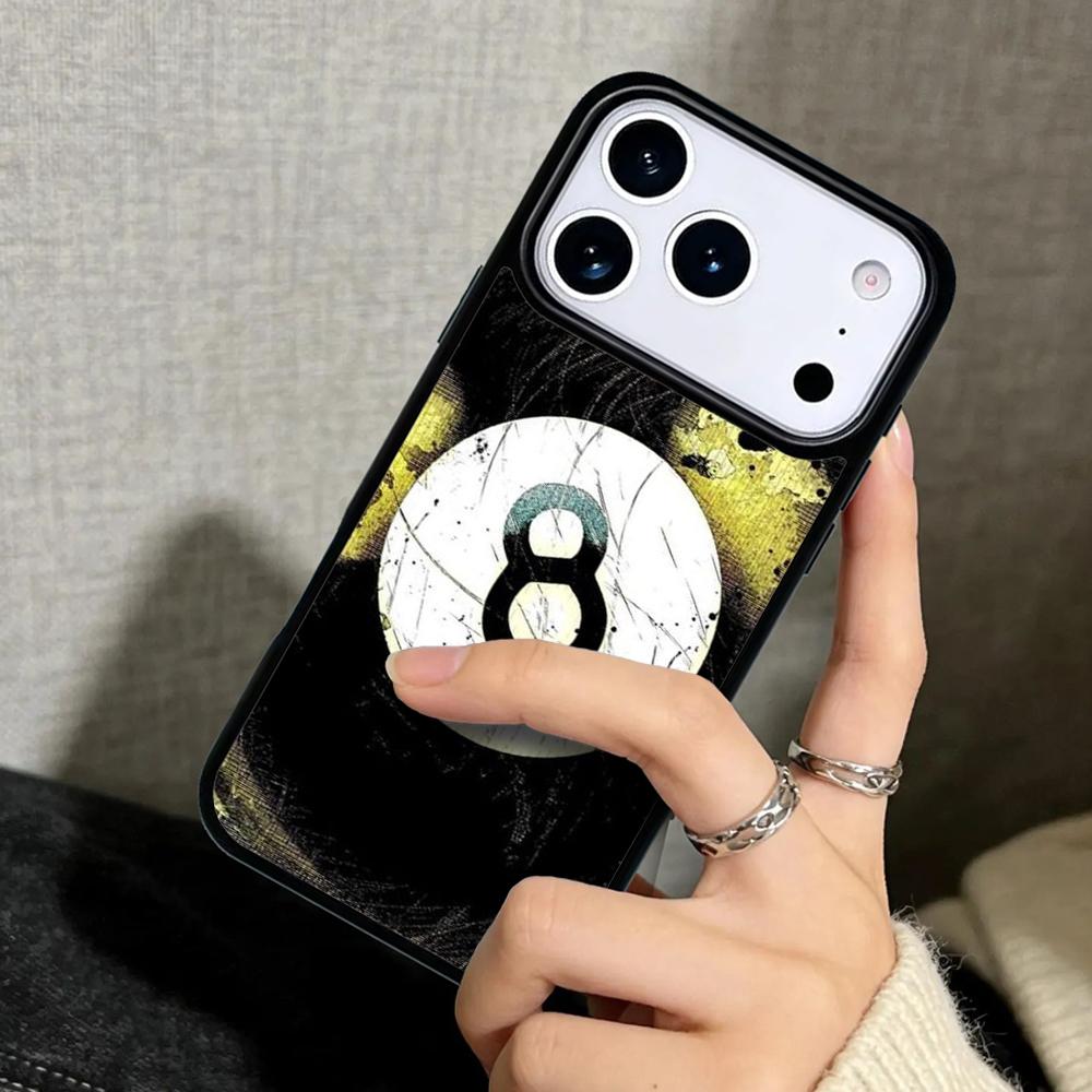 Capa Case for iPhone 17 Air 16 Pro Max 15 Plus 11 13 Mini 14 12 Back Phone Cover Billiards Snooker 8 Ball