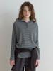 Deomiteun Nib Hoodie T-Shirt (D.Gray Stripe)