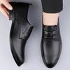 Fashion Classic Men Shoes for Wedding Lace-Up Dress Men's Shoes Genuine Leather Men's Business Shoes Handmade New Male Oxfords Footwear