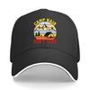 Camp Hair Dont Care Outdoor Camping Mountain Cabin Print Womens Baseball Cap Adjustable Vintage Ha Sandwich Baseball Cap