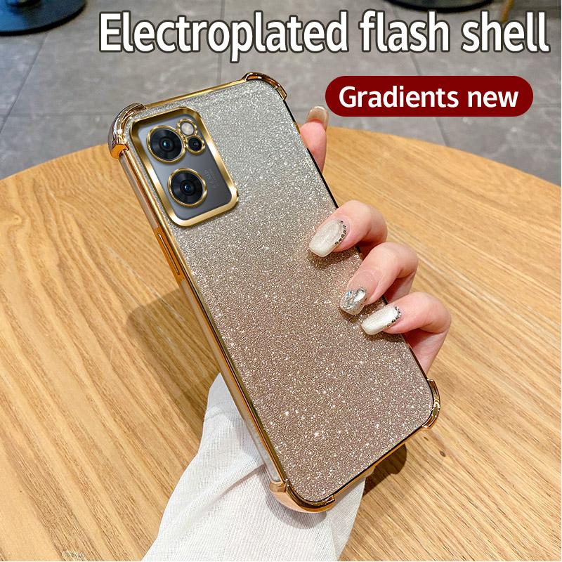 Luxury Plating Clear Shockproof Glitter Phone Case For OPPO Find X8 Pro X7 Ultra Find X5 X3 Lite FindX5Lite F11 F19 Soft Cover