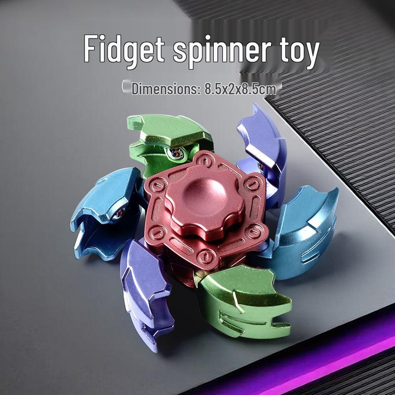 Creative Exploding Shell Finger Gyroscope: Transformable Rotating Toy for Kids